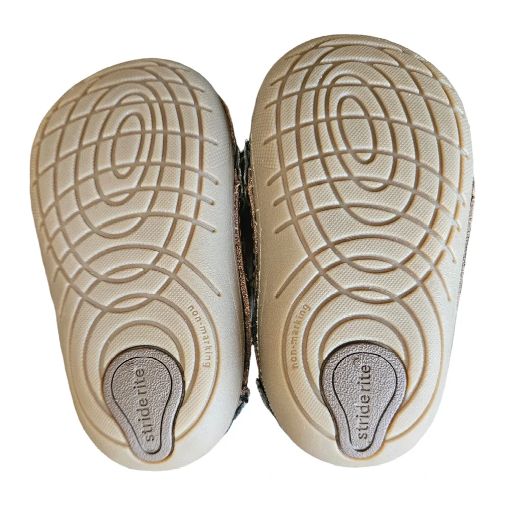 Stride Rite Jodie Leather Shoes Brown Toddler Size 4